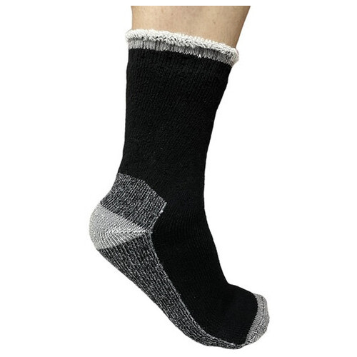 Вовняні шкарпетки потовщені теплі Zhejiang 41-44 чорний фото №2