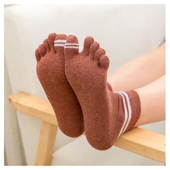 Шкарпетки на кожен палець Джентл Coco Lauderly 36-40 теракота фото №2