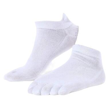 Низькі шкарпетки з пальцями жіночі Листя Mi Ting 37-40 білий фото №1