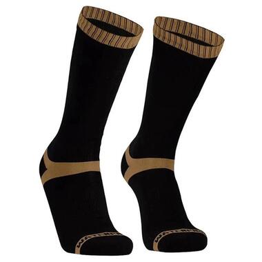 Шкарпетки водонепроникні Dexshell Hytherm Pro Socks, розмір XL, чорні з коричневою смугою фото №1