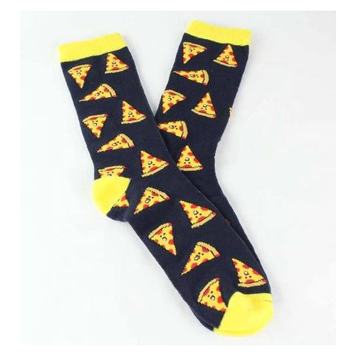 Шкарпетки Пицца 36-42 Черный с желтым (198-2019) фото №6