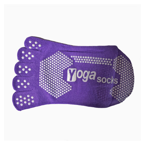 Шкарпетки для йоги LifeFLUX П'ять пальців eTya 36-39 бузковий фото №1