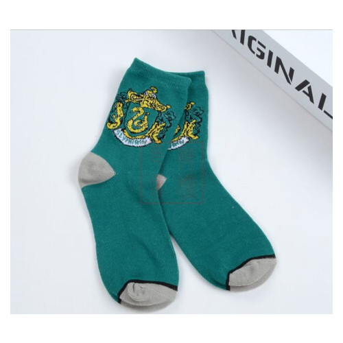Шкарпетки LifeFLUX Гарри Поттер Слизерин Harry Potter 36-42 зеленый с принтом фото №4