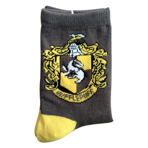 Шкарпетки LifeFLUX Гаррі Поттер Хаффлпафф Harry Potter 36-42 темно-сірий з принтом фото №2