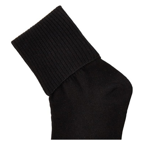 Жіночі шкарпетки LifeFLUX класичні із поворотною манжетою Gold Toe 36-40 чорний (1674-2019) фото №3