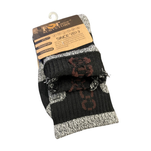 Спортивні компресійні шкарпетки LifeFLUX Coolmix For Surveyors 38-44 тепло утримують темно-сірий (1742-2019) фото №4