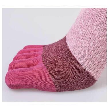 Шкарпетки для кожного пальця жіночі Захід сонця GinZin 35-37 червоний фото №2