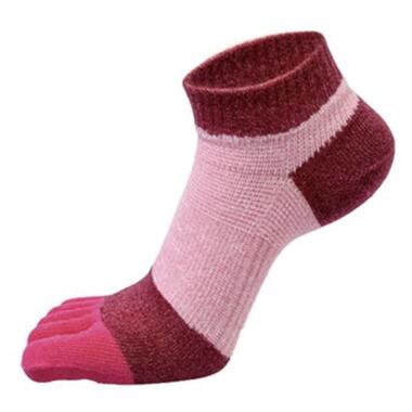 Шкарпетки для кожного пальця жіночі Захід сонця GinZin 35-37 червоний фото №1