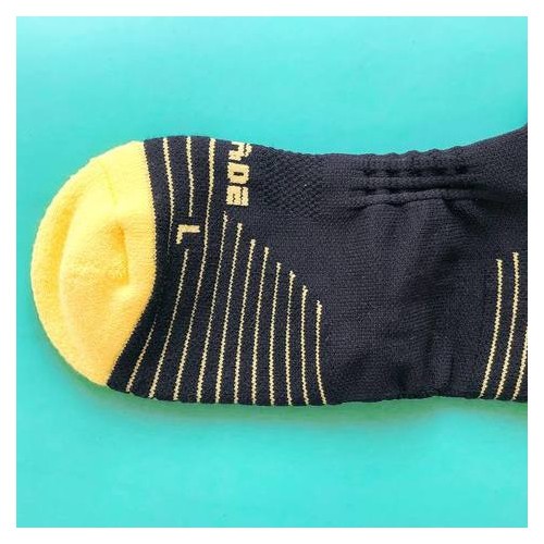 Шкарпетки спортивные Up Grade UG 40-45 Черный с желтым (199-2019) фото №5