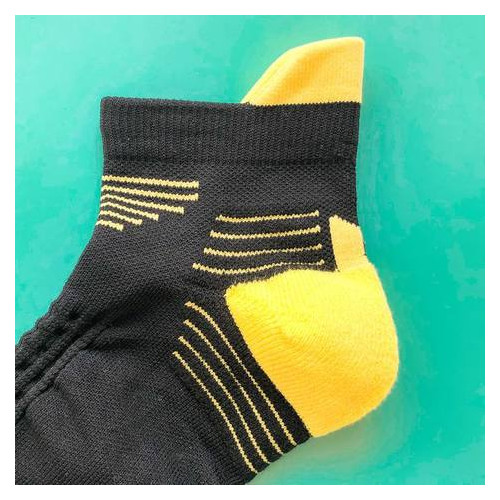 Шкарпетки спортивные Up Grade UG 40-45 Черный с желтым (199-2019) фото №6