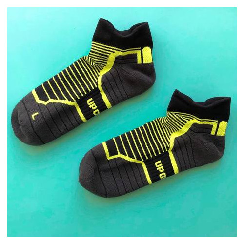 Шкарпетки спортивные Up Grade UG 40-45 Черный с желтым (200-2019) фото №4