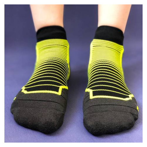 Шкарпетки спортивные Up Grade UG 40-45 Черный с желтым (200-2019) фото №9