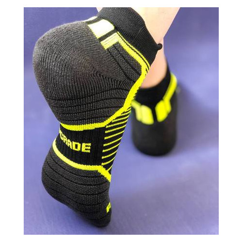 Шкарпетки спортивные Up Grade UG 40-45 Черный с желтым (200-2019) фото №3