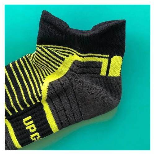 Шкарпетки спортивные Up Grade UG 40-45 Черный с желтым (200-2019) фото №6