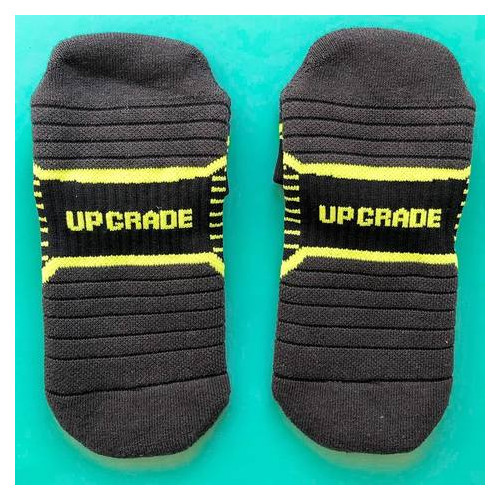 Шкарпетки спортивные Up Grade UG 40-45 Черный с желтым (200-2019) фото №8
