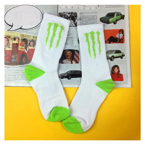 Чоловічі шкарпетки Gentle Monster 40-44 високі білий з принтом (1233-2019) фото №1
