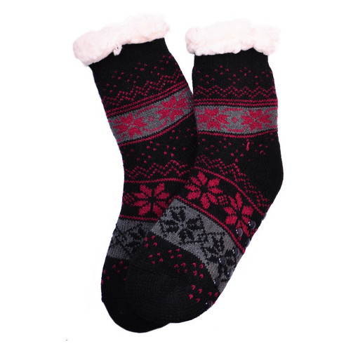 Шкарпетки тапочки детские Emi Ross Снежинка Черный 32-35  (870796139) фото №2