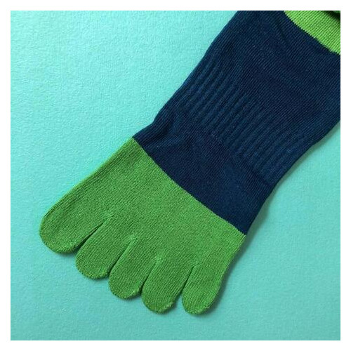 Шкарпетки з пальцями Veridical 39-45 Синьо-салатовий (419-2019) фото №4