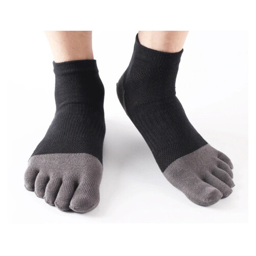 Шкарпетки з пальцями Veridical 39-45 Чорно-сірий (418-2019) фото №2