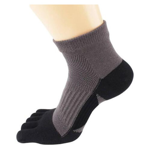 Шкарпетки з пальцями Veridical 39-45 Чорно-сірий (418-2019) фото №1