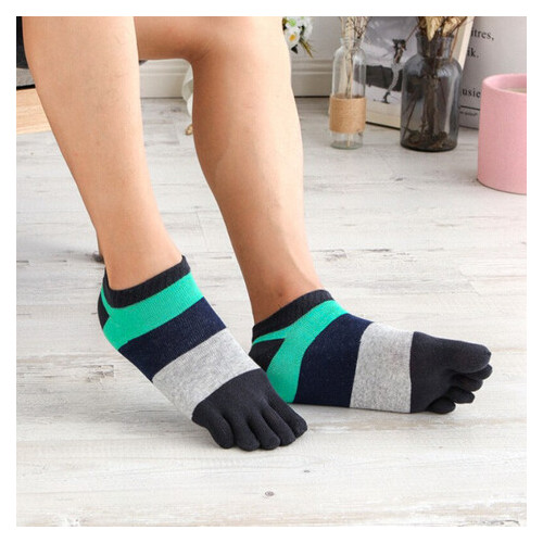 Шкарпетки з пальцями чоловічі Veridical 40-44 Чорно-м'ятний фото №1