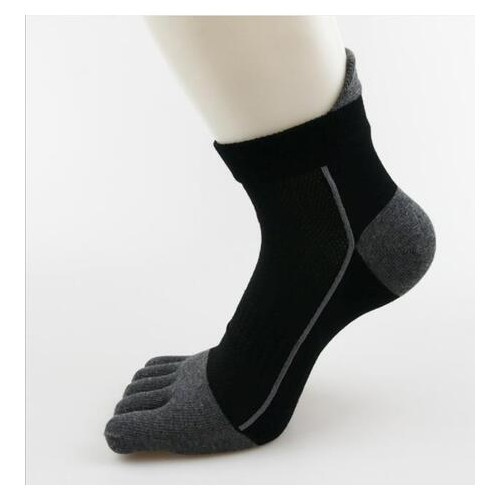 Шкарпетки з пальцями Veridical 40-44 Білий зі смужкою Чорний із смужкою фото №1