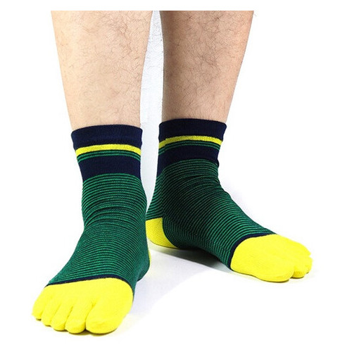 Шкарпетки з пальцями Veridical 40-44 Жовто-зелений фото №2
