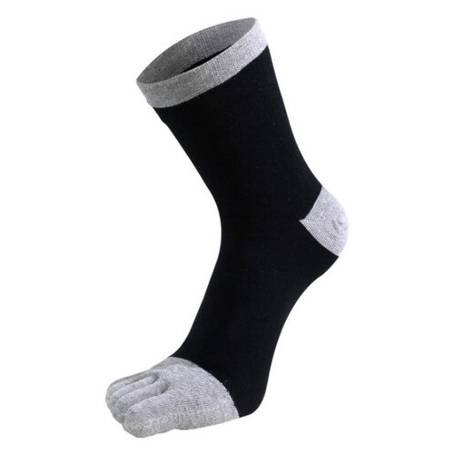 Шкарпетки з пальцями високі Veridical 41-44 Чорно-сірий фото №1