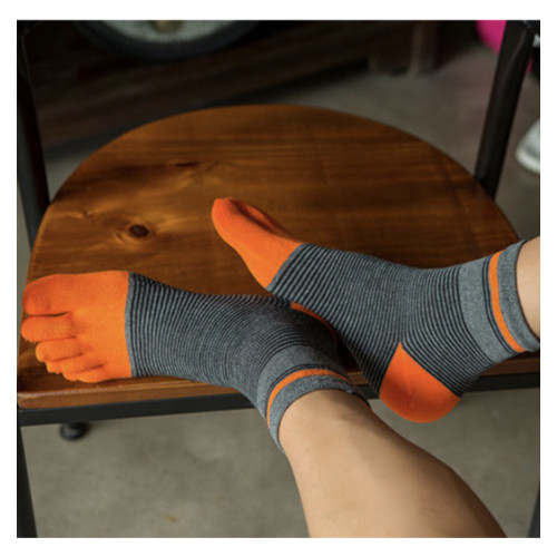Шкарпетки Veridical з пальцями 40-44 Оранжево-сірий (1786-2019) фото №2