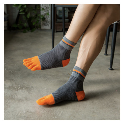 Шкарпетки Veridical з пальцями 40-44 Оранжево-сірий (1786-2019) фото №4