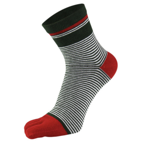 Шкарпетки з пальцями VERIDICAL 40-44 червоно-зелений фото №3