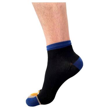 Шкарпетки на кожен палець П'ятірка VERIDICAL 42-45 Чорний з кольоровими пальцями фото №4