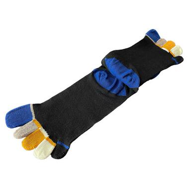 Шкарпетки на кожен палець П'ятірка VERIDICAL 42-45 Чорний з кольоровими пальцями фото №6