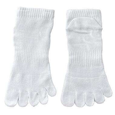 Шкарпетки низькі з пальцями унісекс Yiwu 37-42 білий фото №2