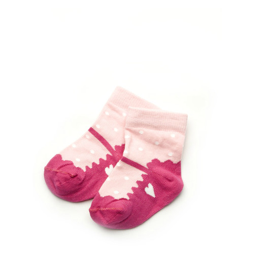 Шкарпетки для новорожденной девочки Модный карапуз 101-00809_Malina_10 фото №1