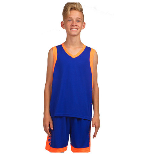 Форма баскетбольна Lingo дитяча LD-8017T 3XS Синьо-жовтогарячий (57506030) фото №1