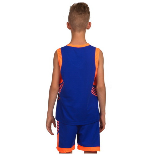 Форма баскетбольна Lingo дитяча LD-8017T 3XS Синьо-жовтогарячий (57506030) фото №3