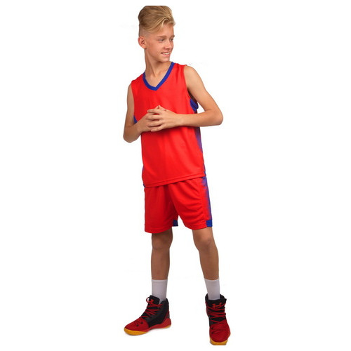 Форма баскетбольна Lingo дитяча LD-8018T 4XS Червоно-синій (57506029) фото №2