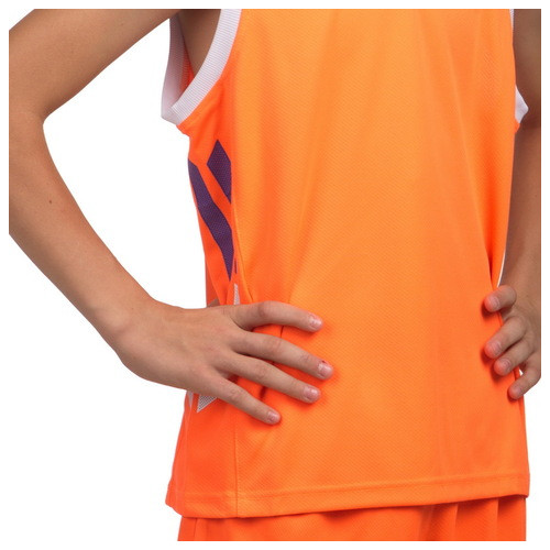 Форма баскетбольна Lingo дитяча LD-8019T M Оранжево-синій (57506031) фото №3