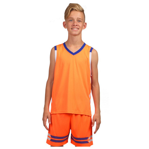 Форма баскетбольна Lingo дитяча LD-8019T M Оранжево-синій (57506031) фото №1