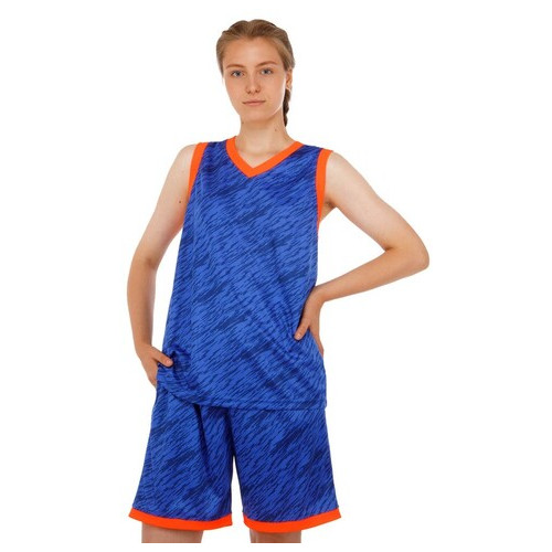 Форма баскетбольна Lingo Camo LD-8003 3XL Синьо-жовтогарячий (57506035) фото №4