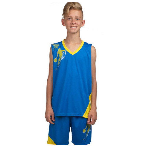 Форма баскетбольна дитяча Lingo Pace LD-8081T 125-135см Блакитно-жовтий (57506032) фото №1
