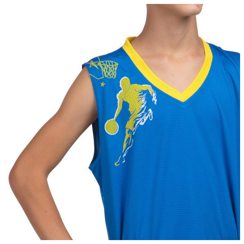 Форма баскетбольна дитяча Lingo Pace LD-8081T 125-135см Блакитно-жовтий (57506032) фото №3