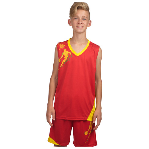 Форма баскетбольна дитяча Lingo Pace LD-8081T 125-135см Червоно-жовтий (57506032) фото №1