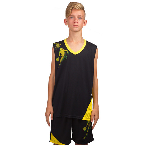Форма баскетбольна дитяча Lingo Pace LD-8081T 135-140см Чорно-жовтий (57506032) фото №1