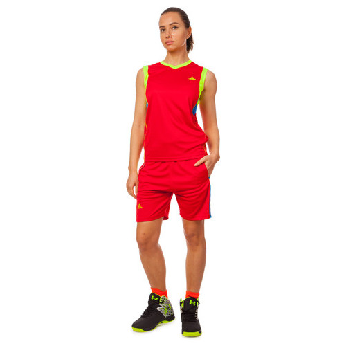 Форма баскетбольна жіноча Lingo LD-8295W L Червоно-салатовий (57506033) фото №2