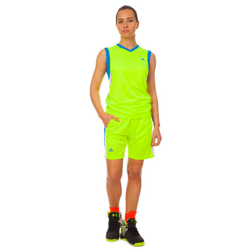Форма баскетбольна жіноча Lingo LD-8295W L Салатово-синій (57506033) фото №2