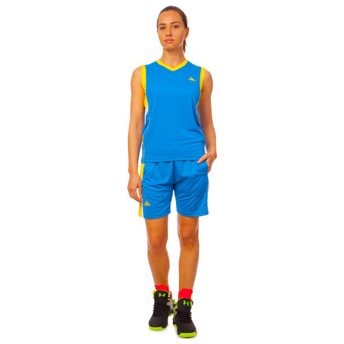 Форма баскетбольна жіноча Lingo LD-8295W XL Синьо-жовтий (57506033) фото №2