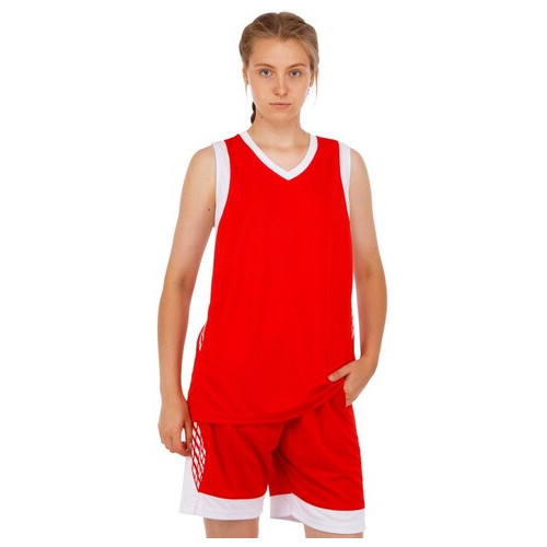 Форма баскетбольна Lingo LD-8017 4XL Червоно-білий (57506037) фото №6