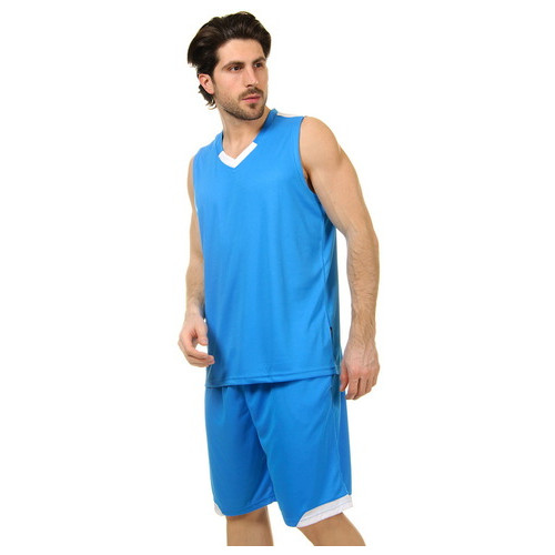 Форма баскетбольна Lingo чоловіча LD-8002 4XL Блакитно-білий (57506036) фото №3